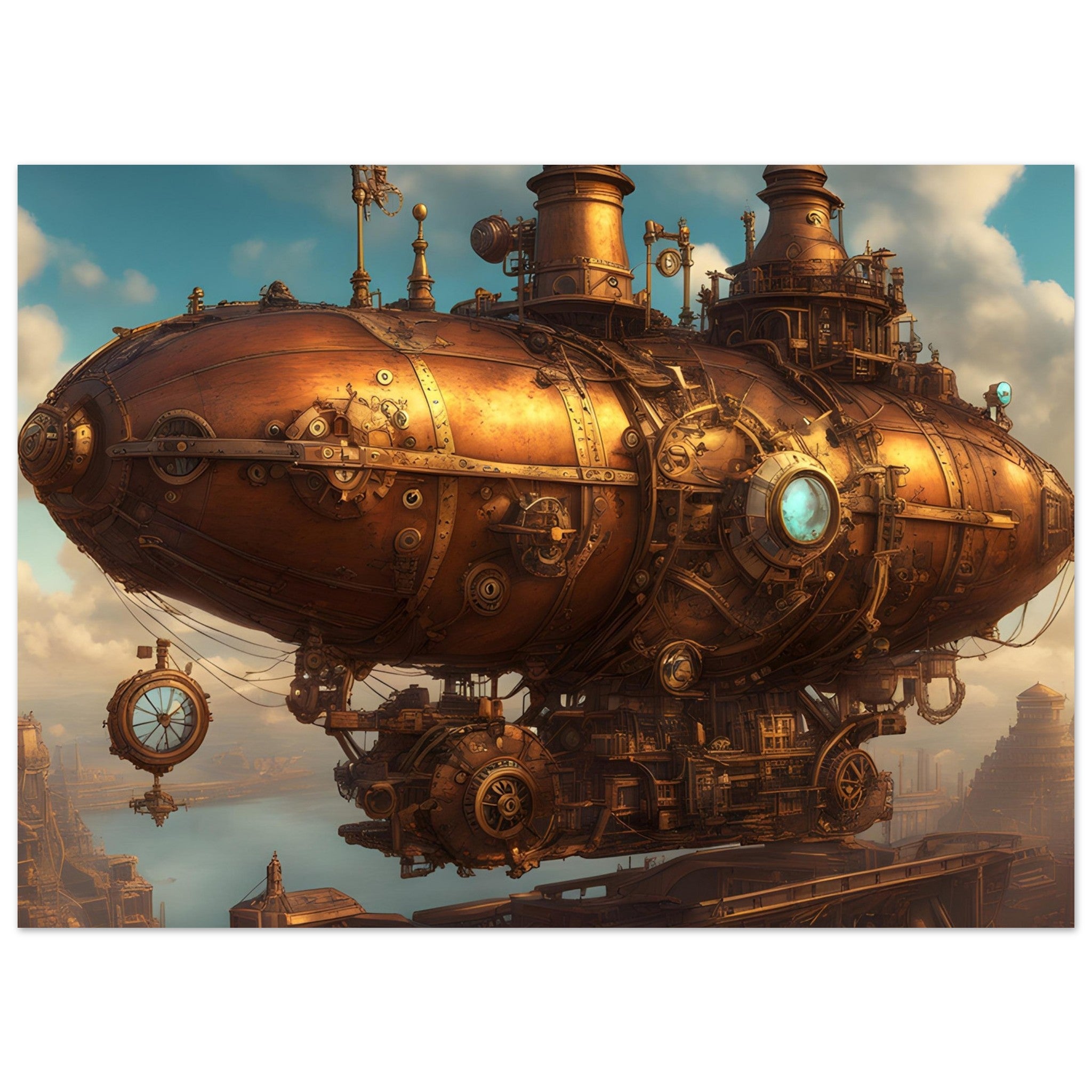 Steampunk Art - The Airship Nebula Navigator