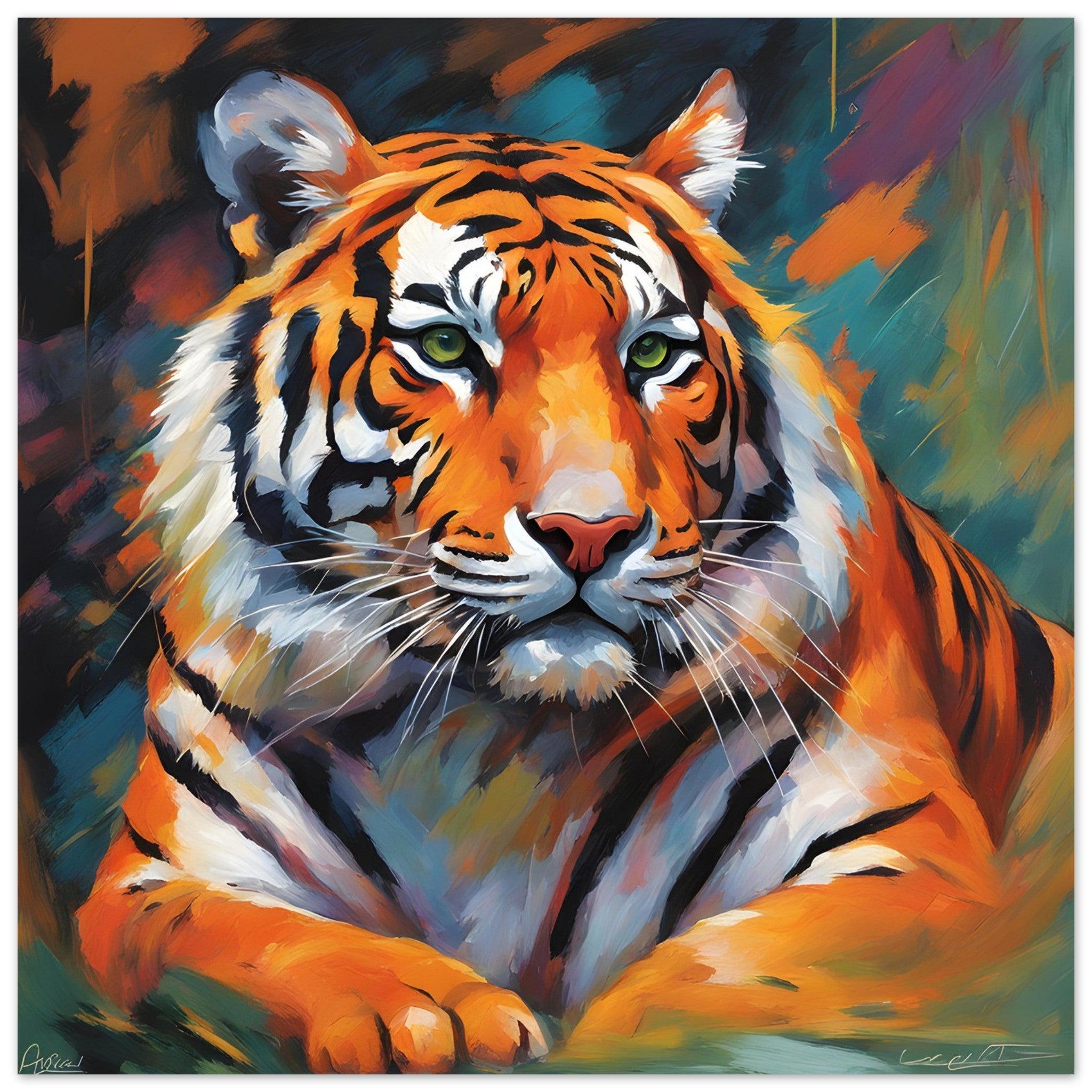 Bengal Tiger Presented By reflectapix - abstract wall art, funny home decor, large abstract wall art, abstract art prints, abstract artwork, wall murals, wall prints, room decor, artwork prints, wall artwork, art to print, art on wall
