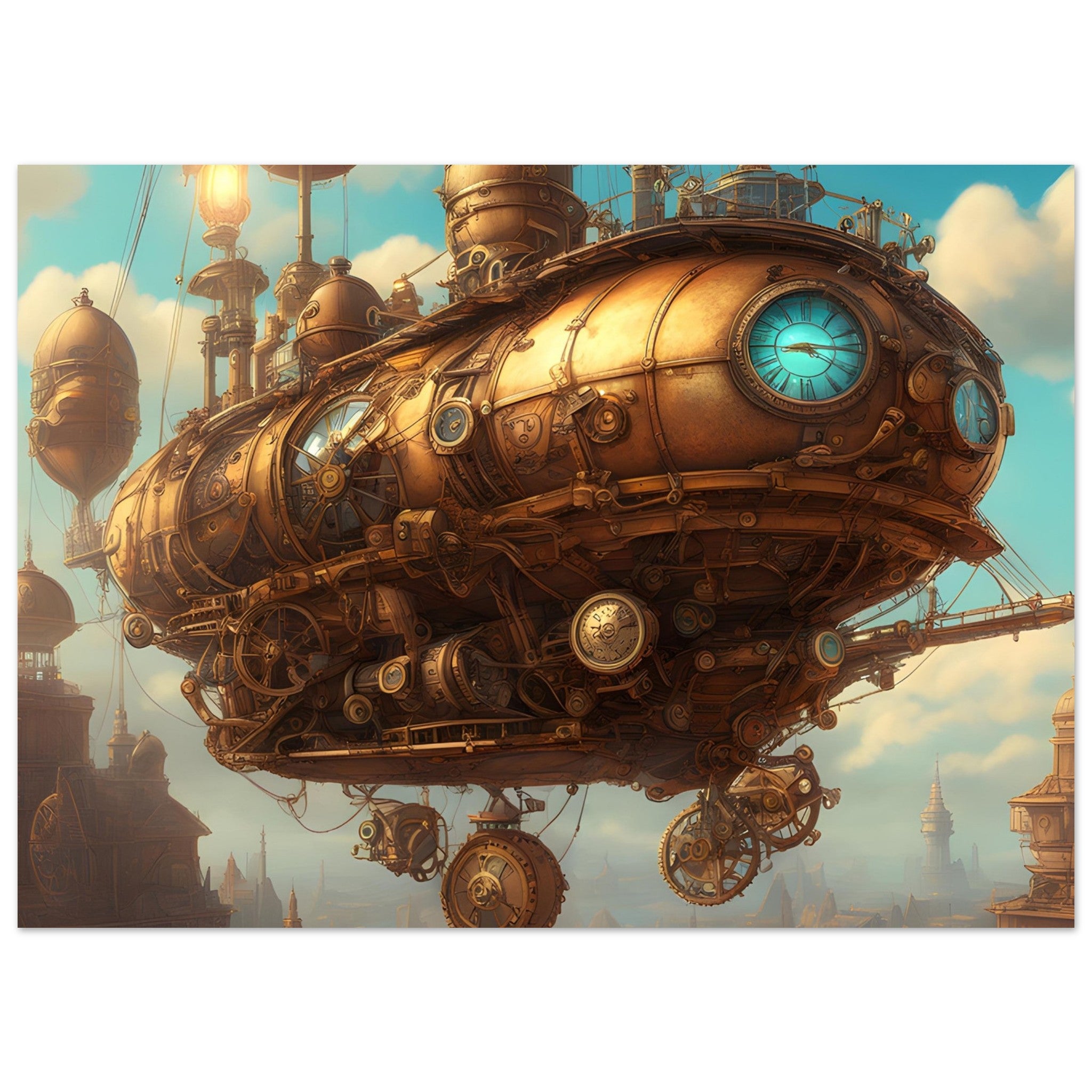 Steampunk Art - The Airship Zephyr Maiden