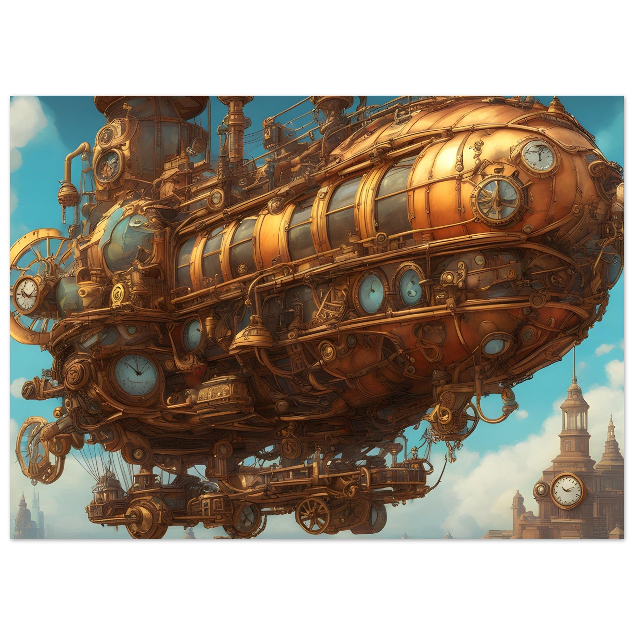 Steampunk Art - The Airship Gale's Whisper