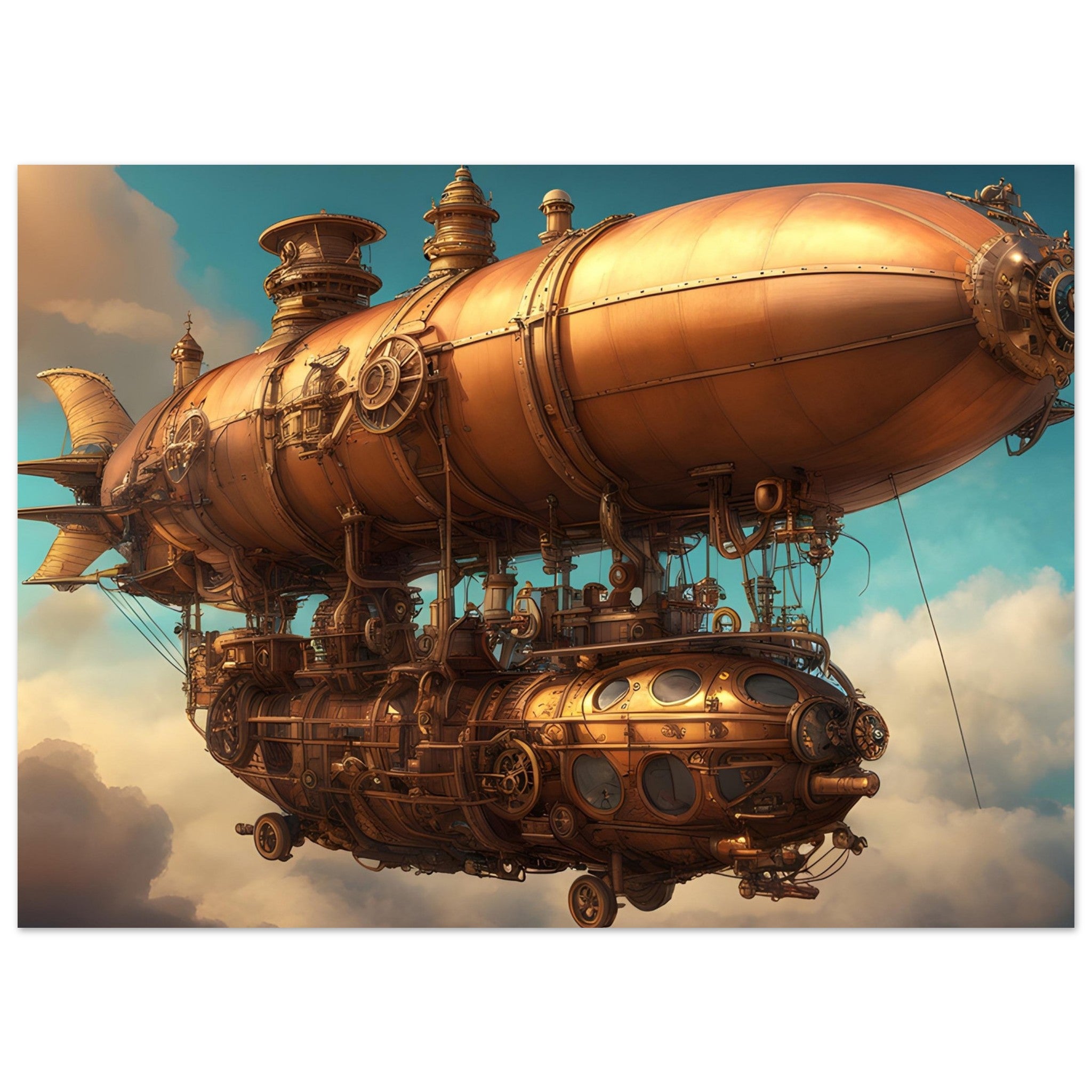 Steampunk Art - The Airship Sky Empress
