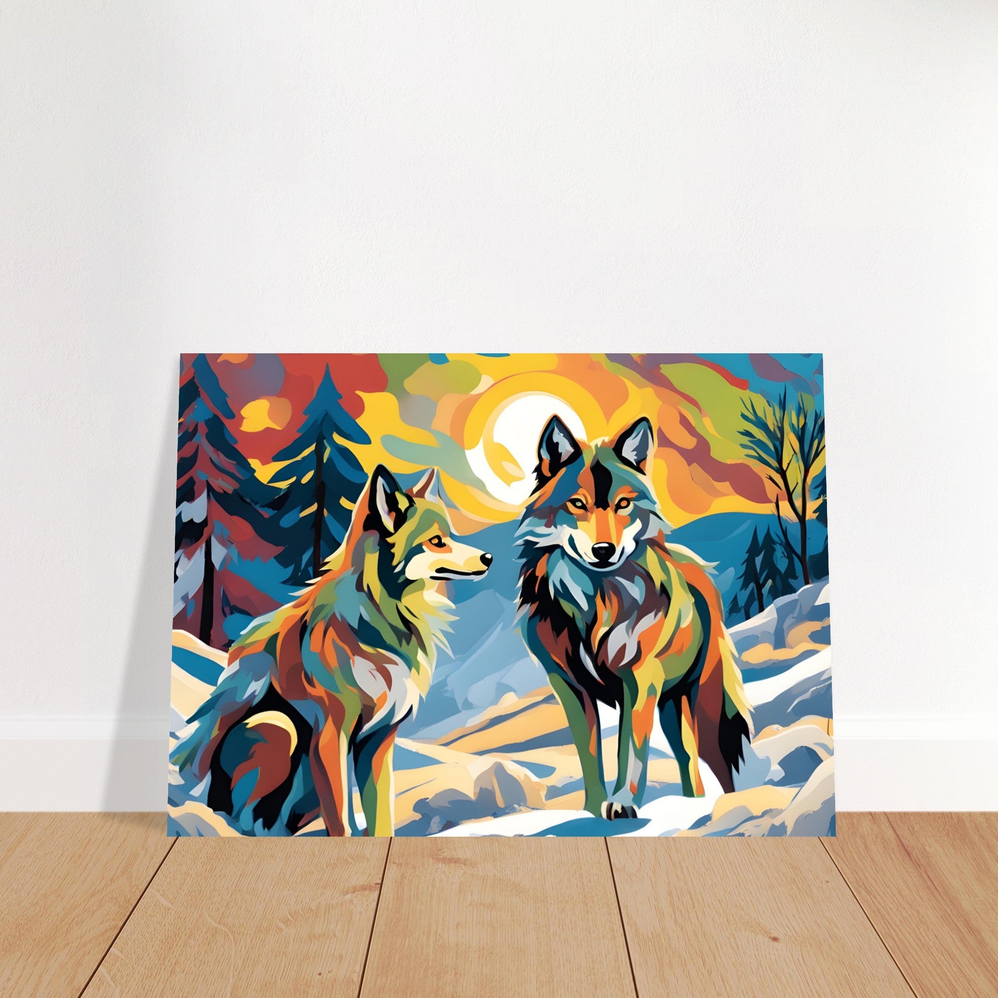Winter Wolves by Reflectapix - Home Decoration, Wall Art, Kitchen Art, Artwork Print, Poster Print