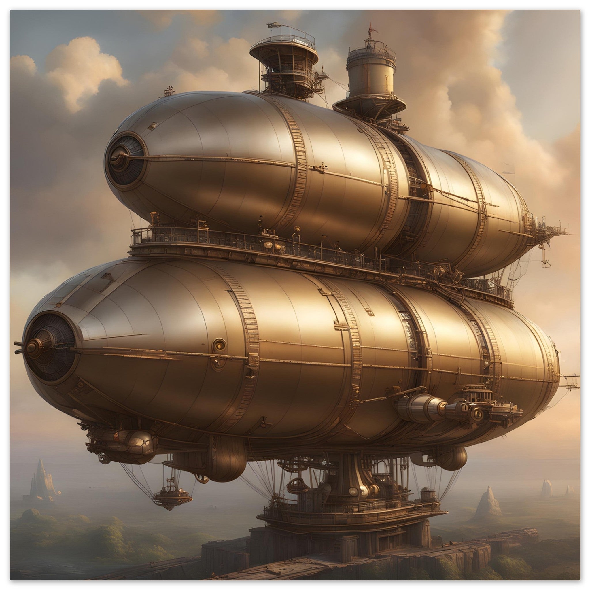 Steampunk Art - The Airship Thetis